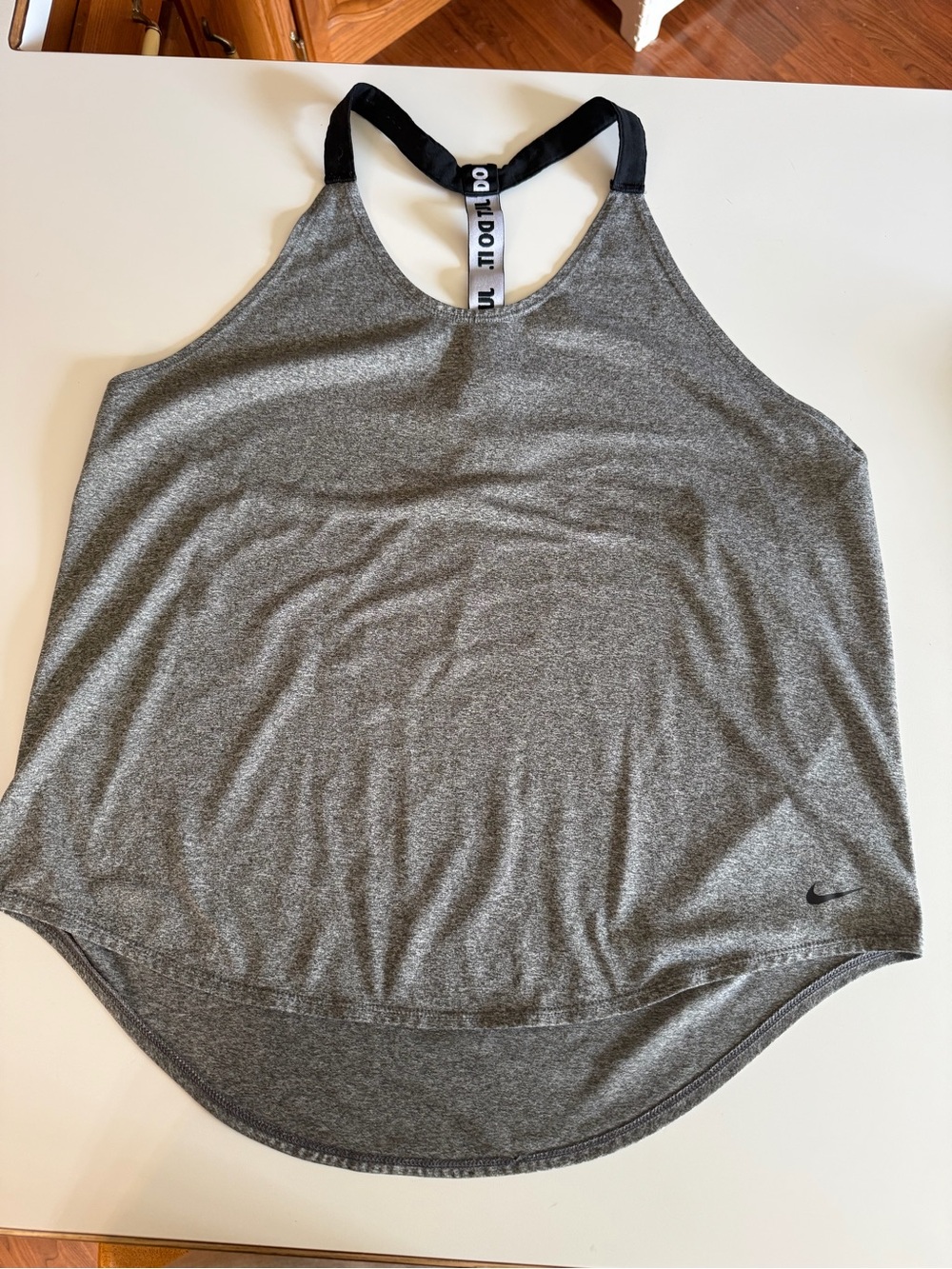 Nike Women’s Gray Tank with Black Racerback Strap